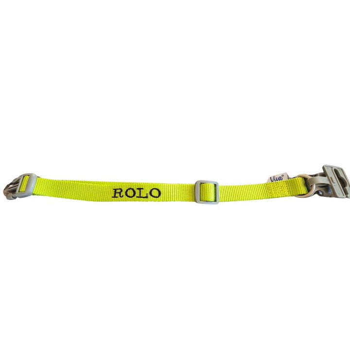 Personalised Viva Adjustable Dog Collar
