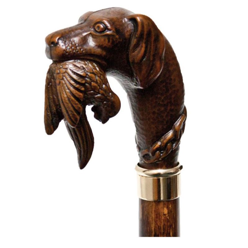 Animal Head Walking Stick - Dog - Cheshire Game Bisley