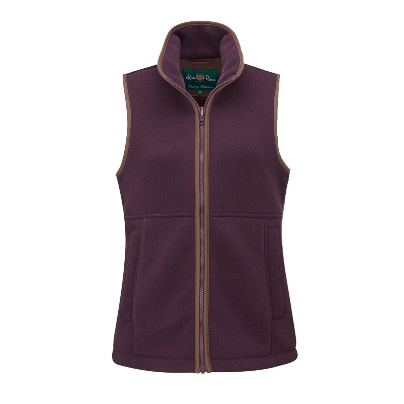 Aylsham Women's Fleece Gilet In Merlot - Cheshire Game Alan Paine