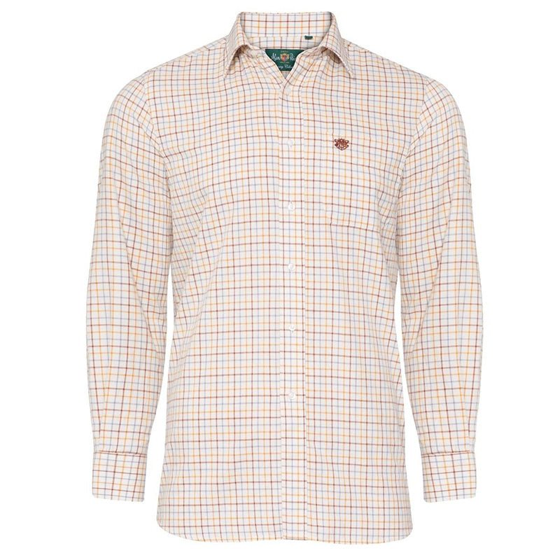 Alan Paine Junior Brown Check Shirt