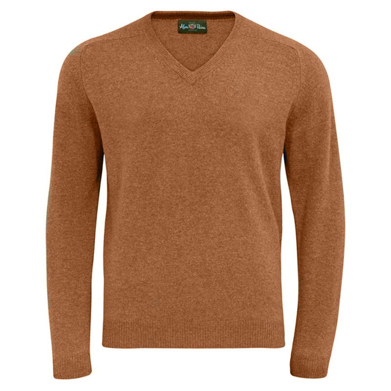 Millbreck Merino Wool Vee Neck Jumper - Tiger - Cheshire Game Alan Paine