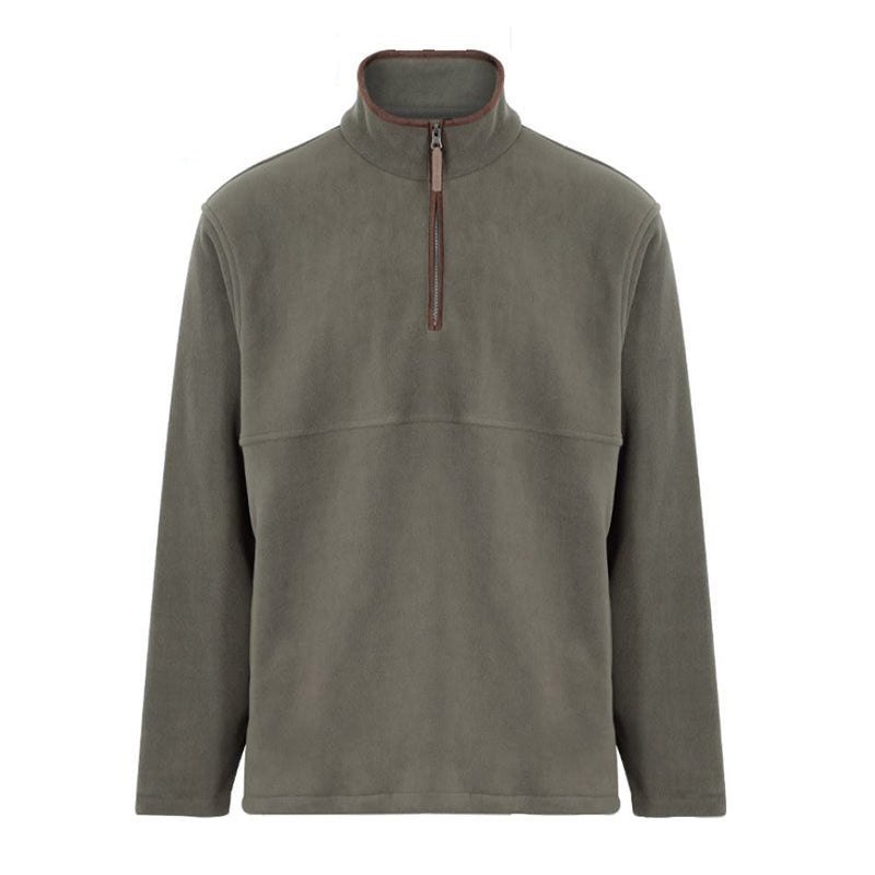 Oban Fleece Pullover in Green - Cheshire Game Champion