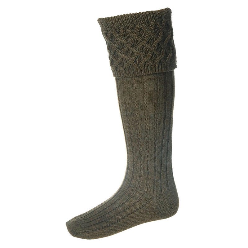 Rannoch Shooting Socks in Bracken - Cheshire Game House Of Cheviot