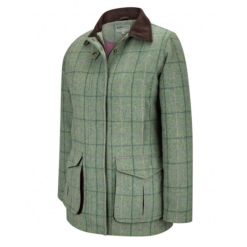 Roslin Ladies Technical Tweed Field Coat In Spring Bracken - Cheshire Game Hoggs of Fife