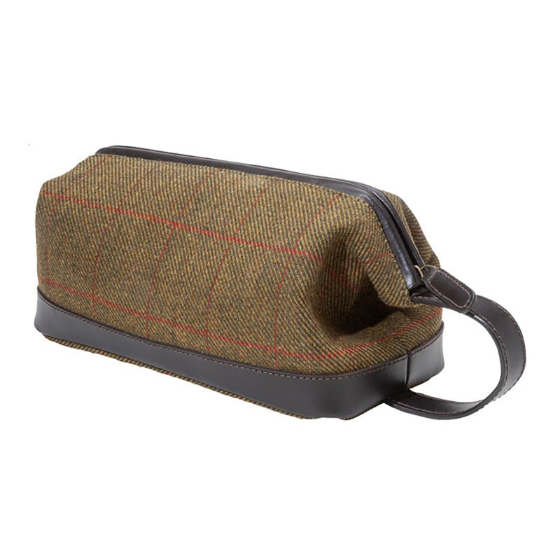 Washbag in Hambledon Tweed - Cheshire Game Parker-Hale
