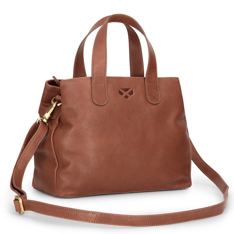 Monarch Leather Handbag In Hazelnut - Cheshire Game Hoggs of Fife
