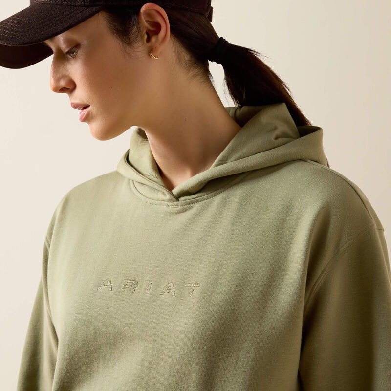 Ariat Women's Martine Hood Sweatshirt In Oil Green