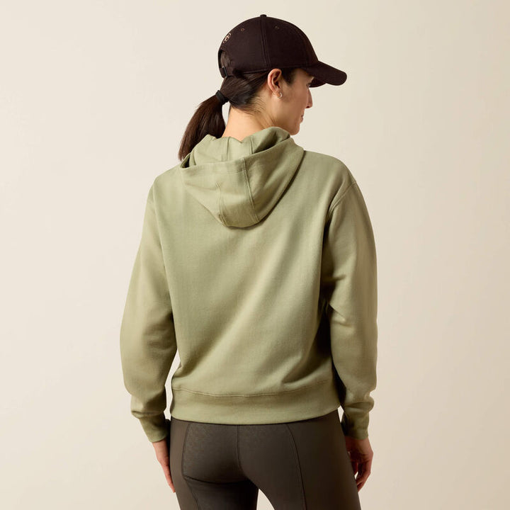 Ariat Women's Martine Hood Sweatshirt In Oil Green