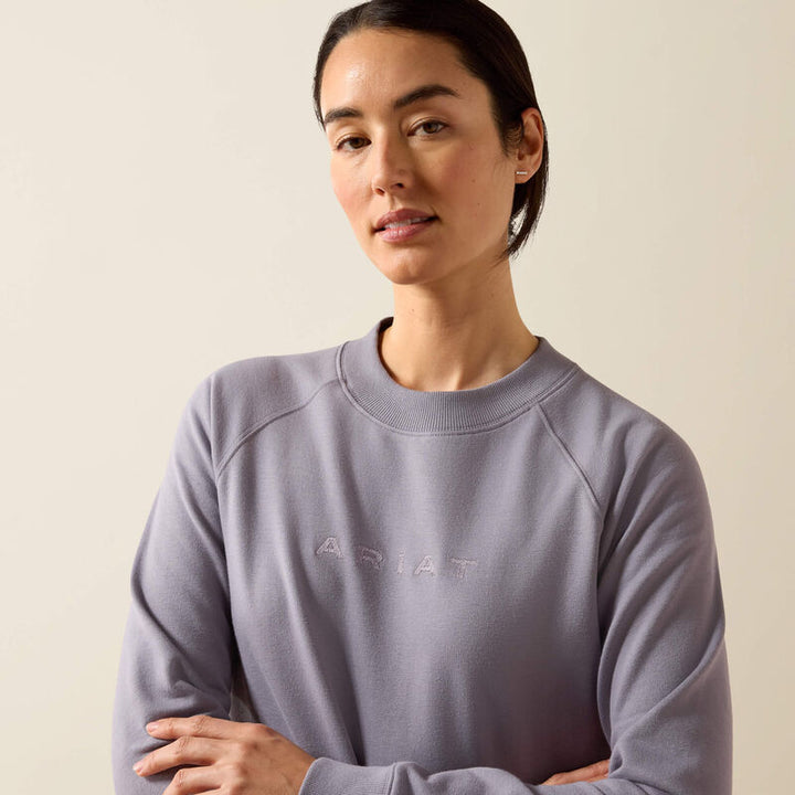 Ariat Women's Martine Sweatshirt In Quicksilver