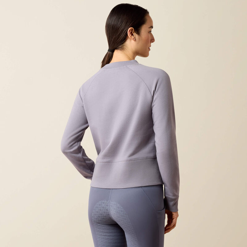 Ariat Women's Martine Sweatshirt In Quicksilver