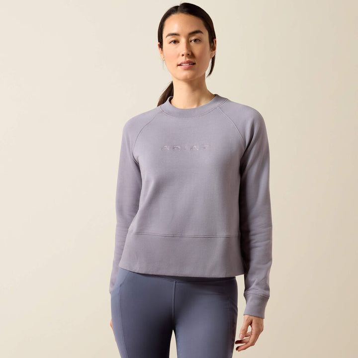 Ariat Women's Martine Sweatshirt In Quicksilver