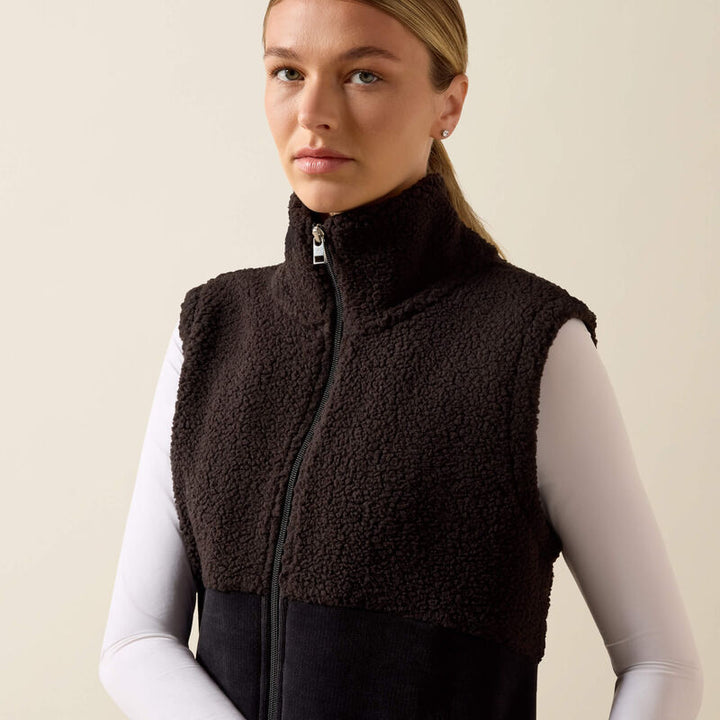 Ariat Women's Laviolette Full Zip Gilet In Black