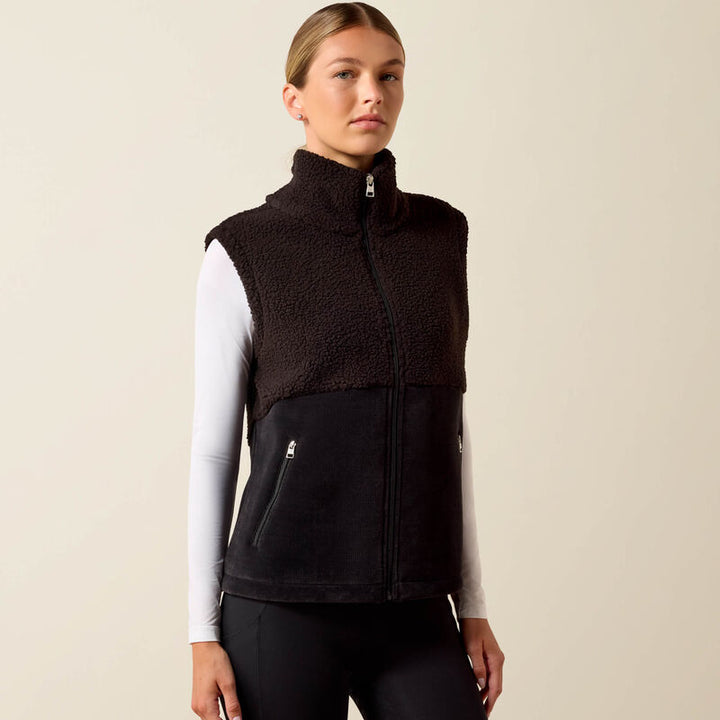 Ariat Women's Laviolette Full Zip Gilet In Black