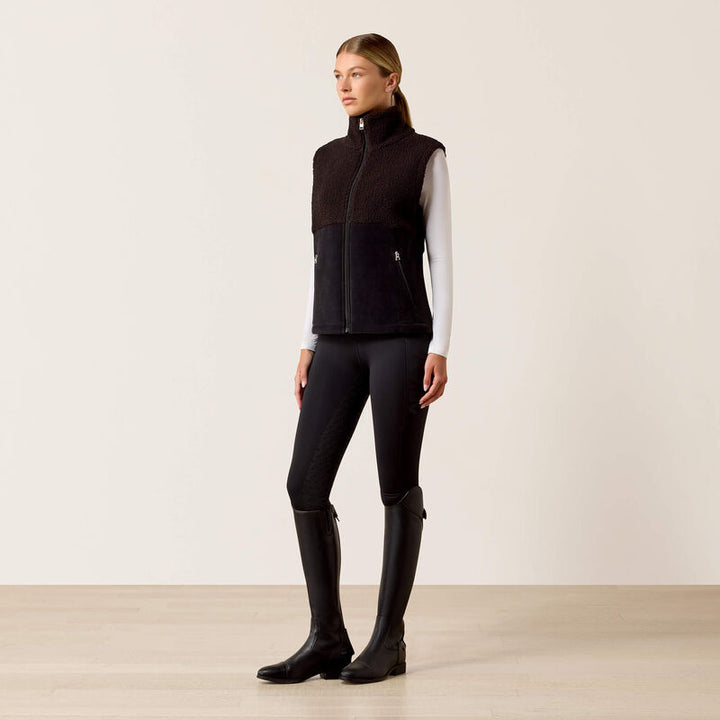 Ariat Women's Laviolette Full Zip Gilet In Black