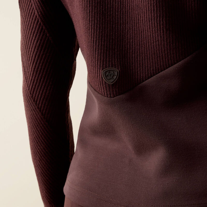 Ariat Women's Skadi Full Zip Sweatshirt In Chocolate Plum