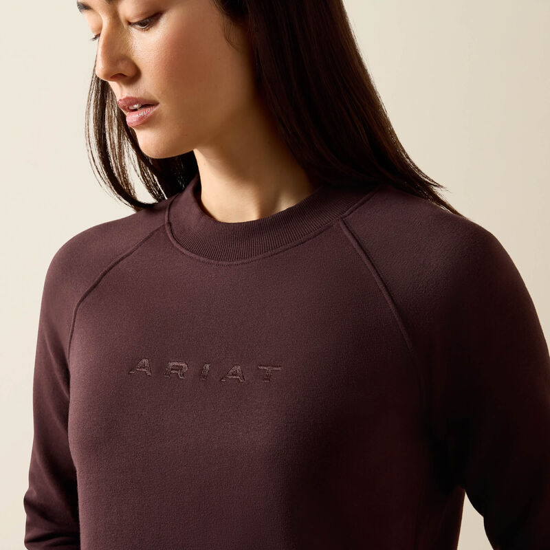 Ariat Martine Sweatshirt In Chocolate Plum