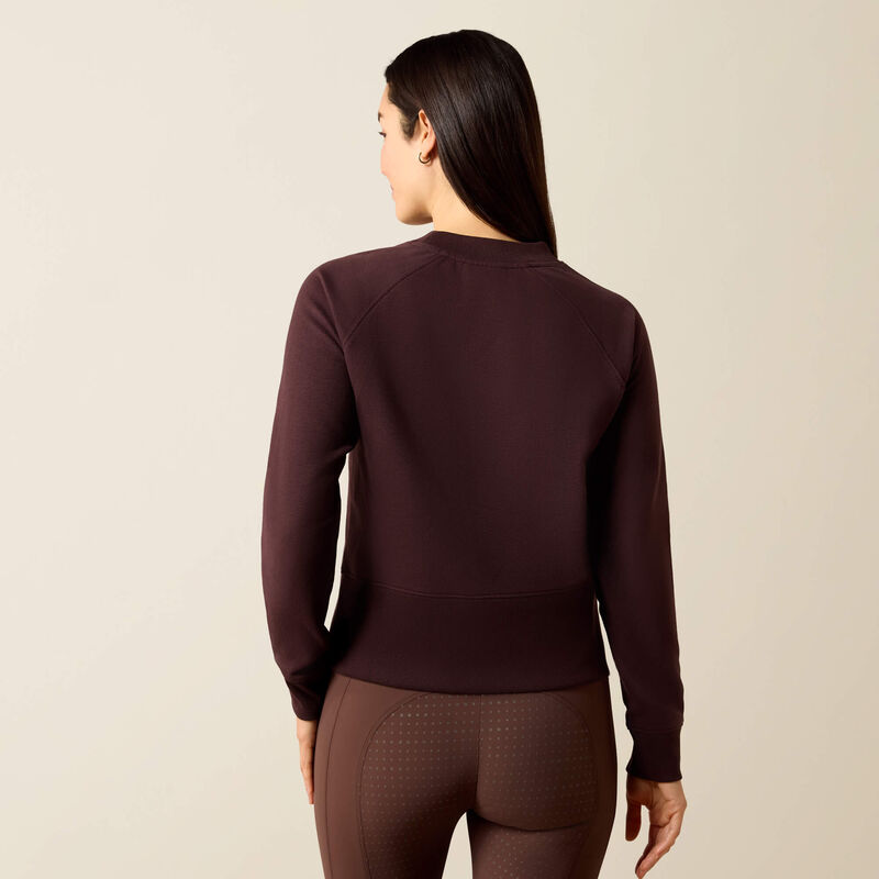 Ariat Martine Sweatshirt In Chocolate Plum
