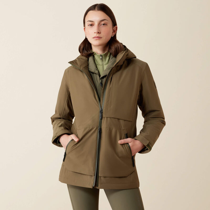 Ariat Women's Outer Banks Waterproof Insulated Jacket In Kalamata