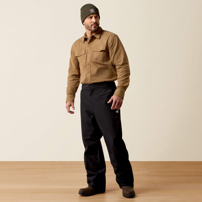 Ariat Rebar Stormshell Unisex Waterproof Trousers In Black