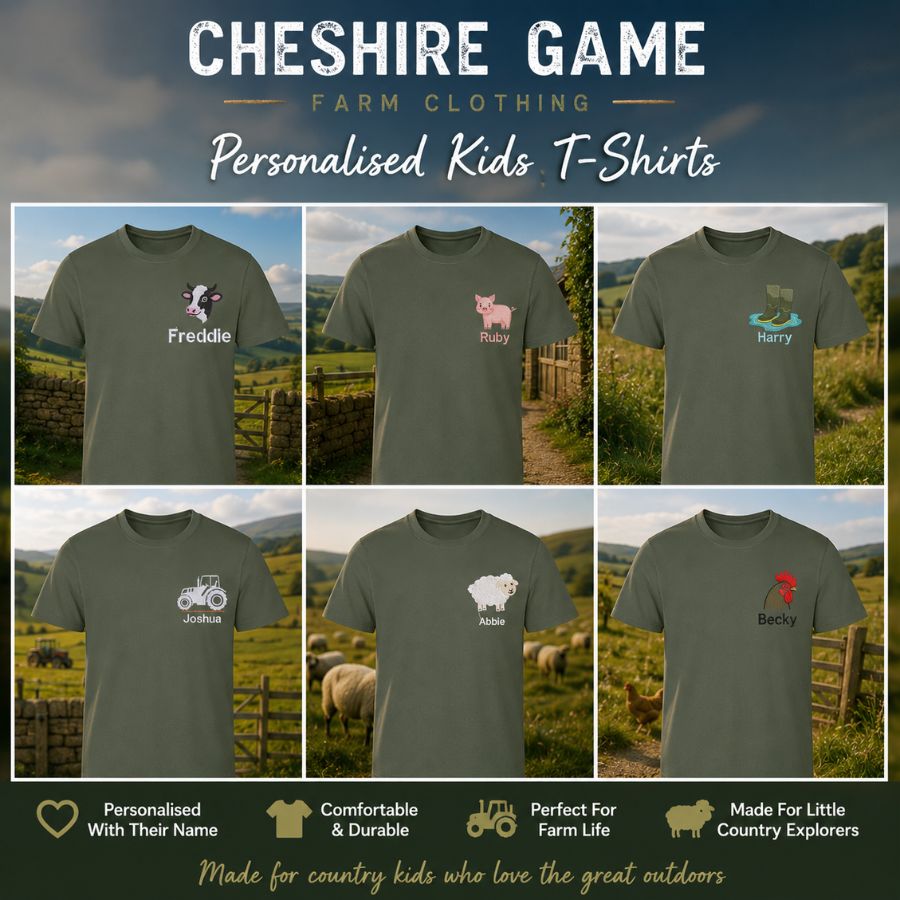The CG Personalised Kids Farm Range T-Shirt