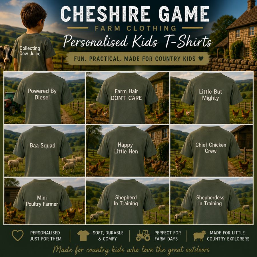 The CG Personalised Kids Farm Range T-Shirt