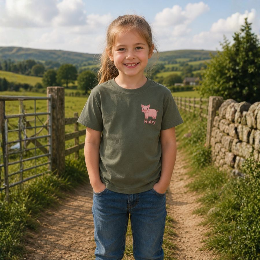 The CG Personalised Kids Farm Range T-Shirt