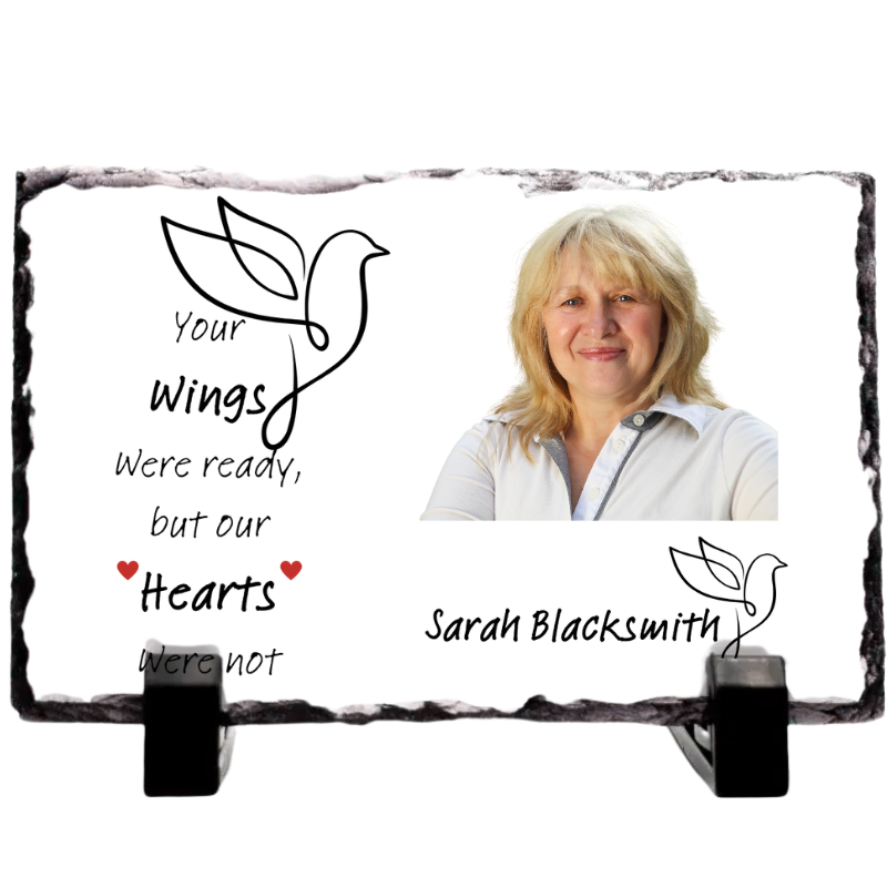 Personalised Photo Slate: Rustic Keepsake Gift