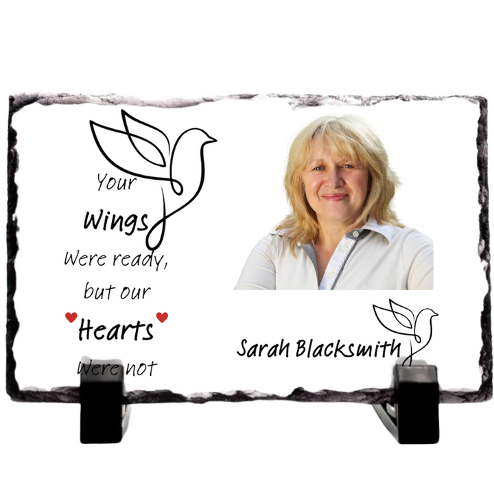 Personalised Photo Slate: Rustic Keepsake Gift