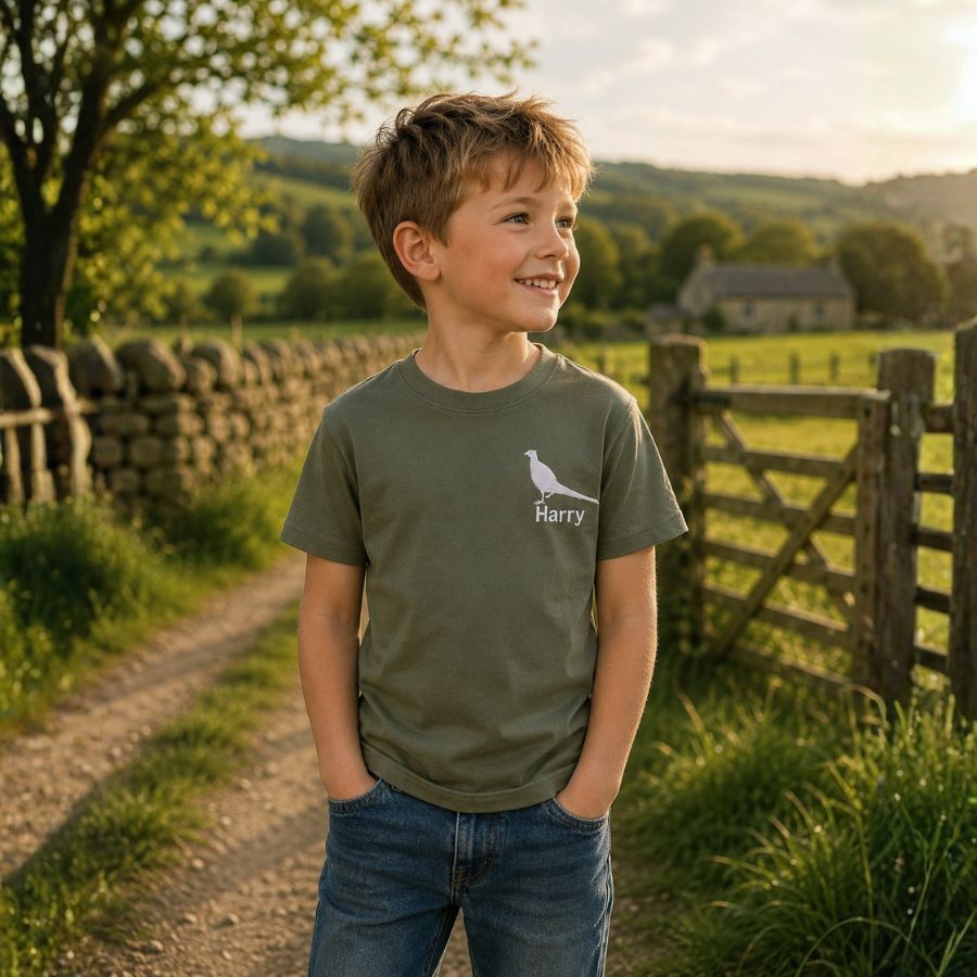 The CG Personalised Kids Game Farm T-Shirt Range