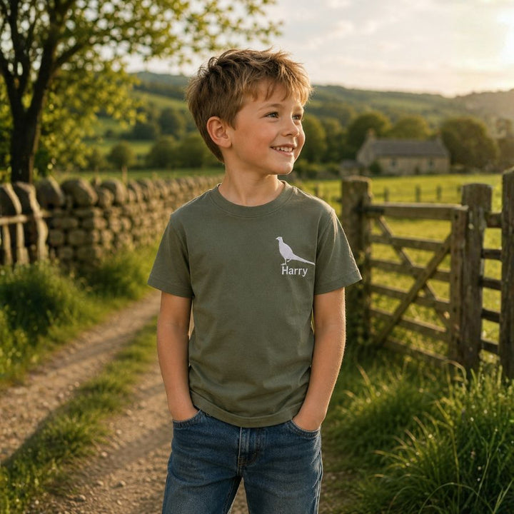 The CG Personalised Kids Game Farm T-Shirt Range