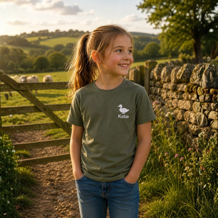 The CG Personalised Kids Game Farm T-Shirt Range
