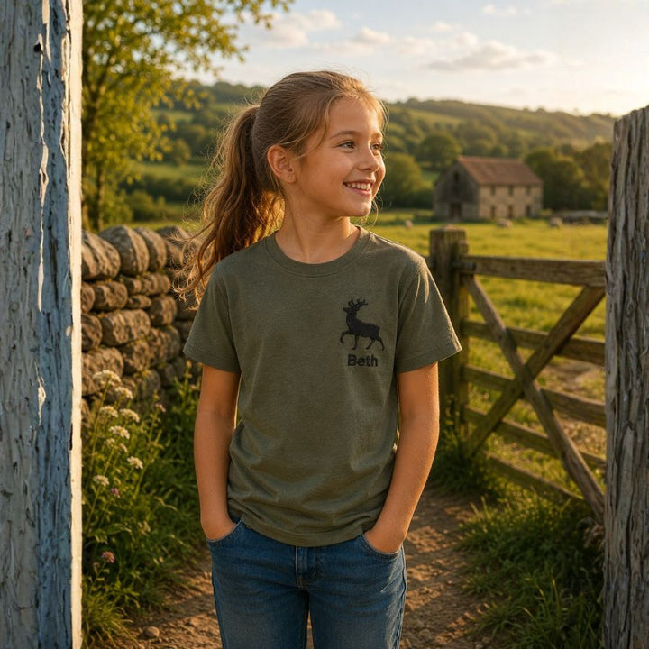 The CG Personalised Kids Game Farm T-Shirt Range