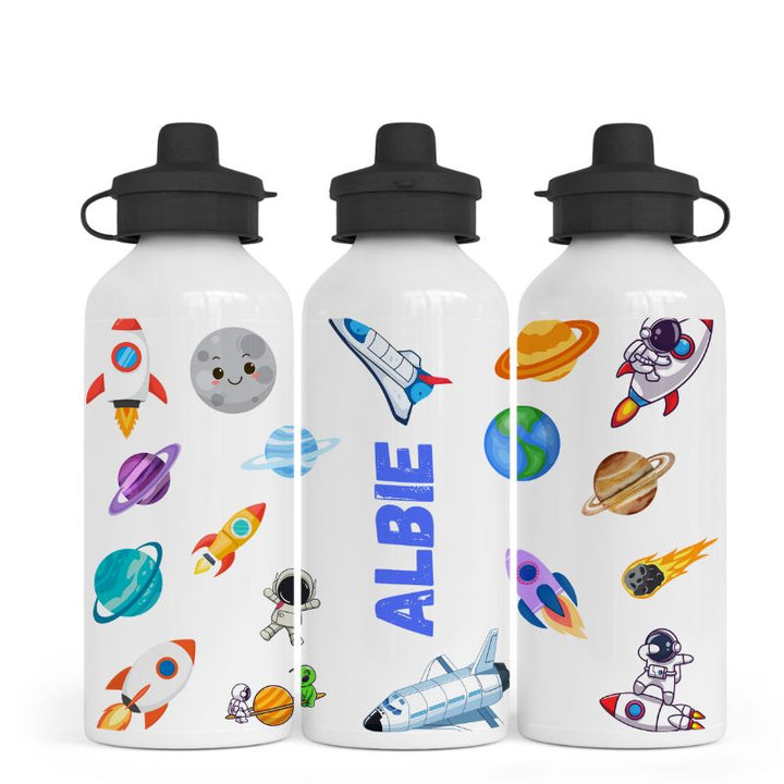 Personalised Space Themed Water Bottle