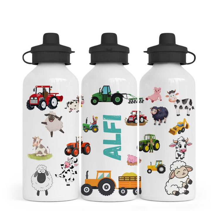 Personalised Farm Themed Water Bottle