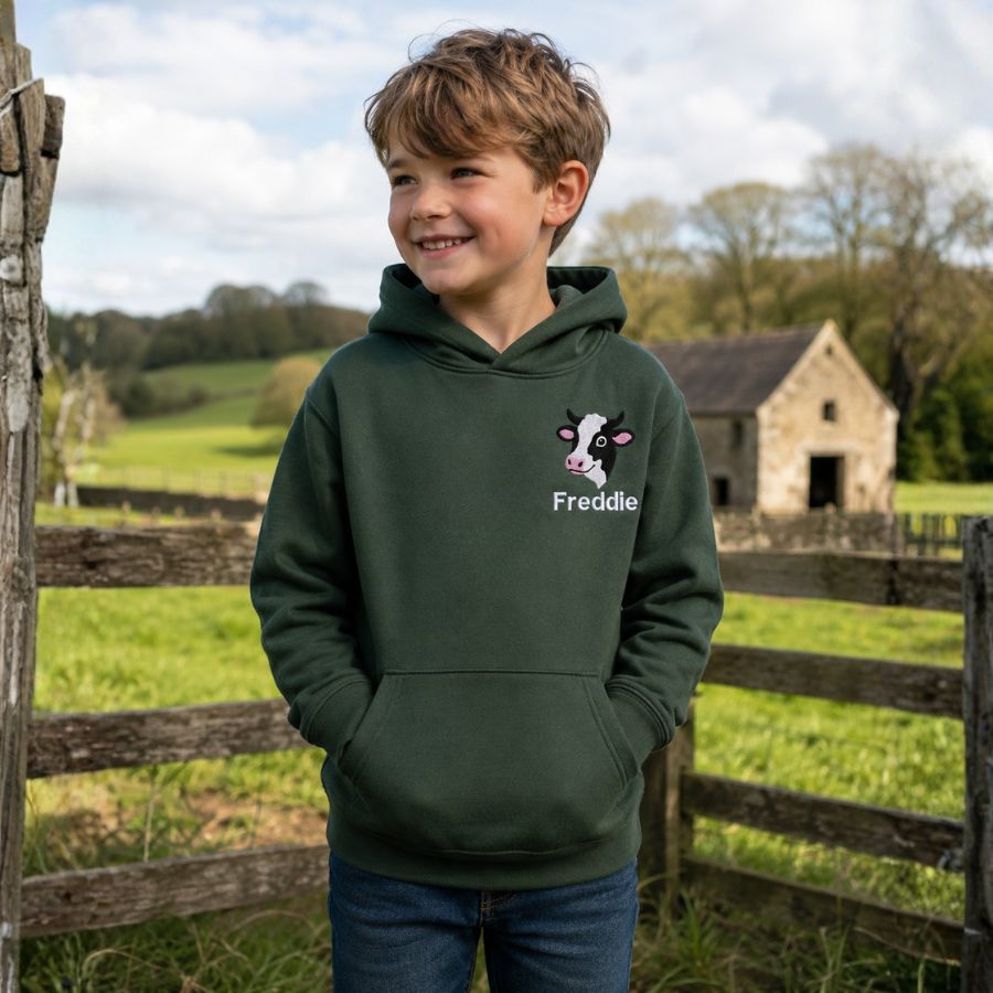 The CG Personalised Kids Farm Range Hoodies