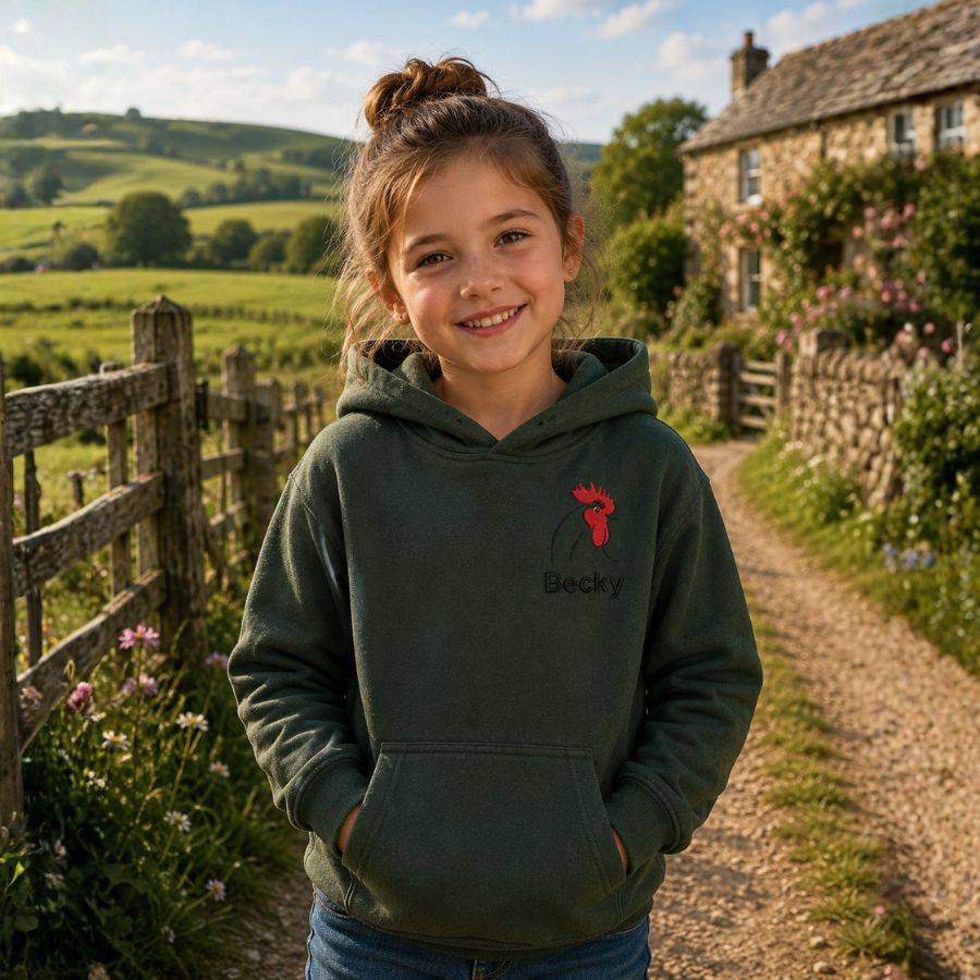 The CG Personalised Kids Farm Range Hoodies