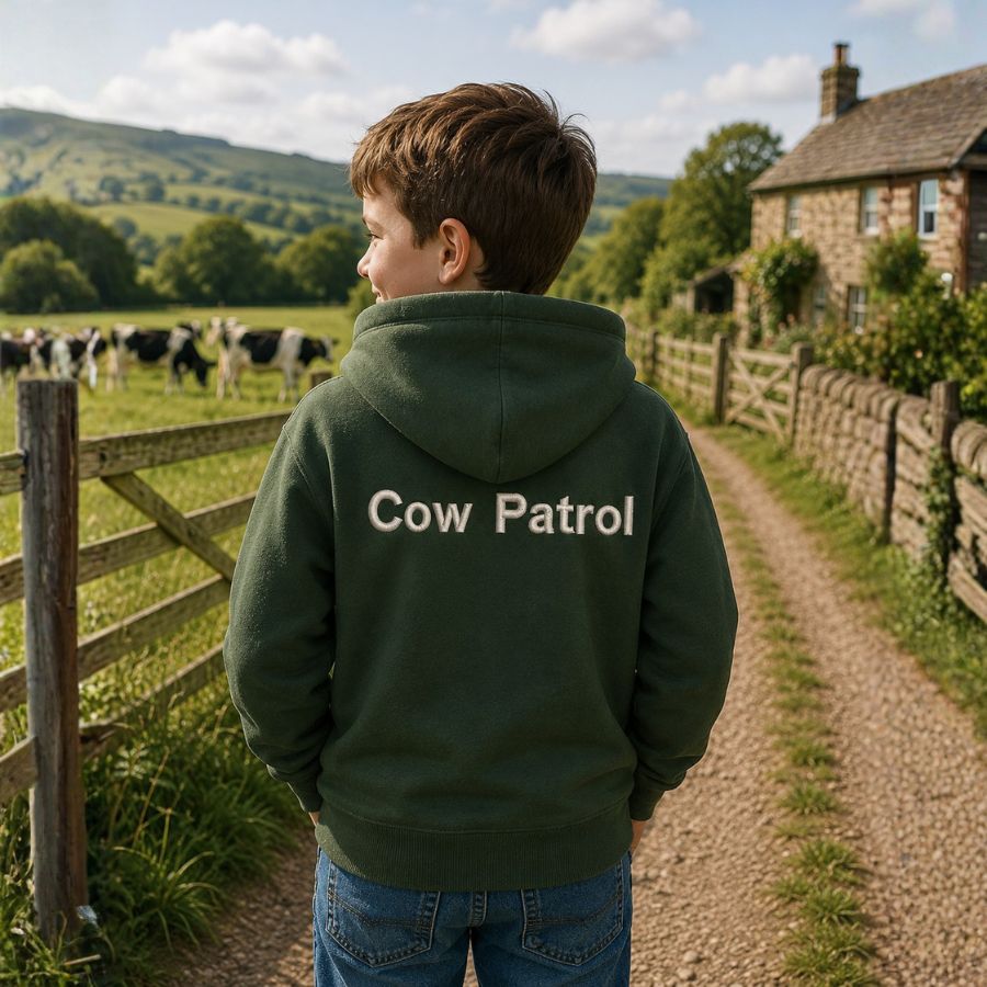 The CG Personalised Kids Farm Range Hoodies