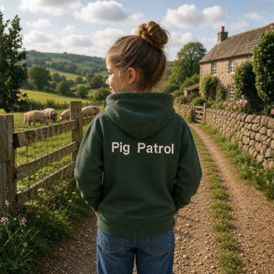 The CG Personalised Kids Farm Range Hoodies