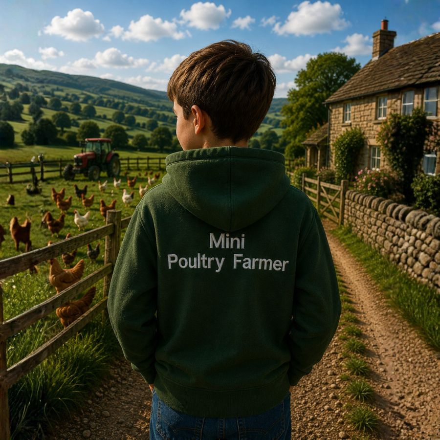 The CG Personalised Kids Farm Range Hoodies