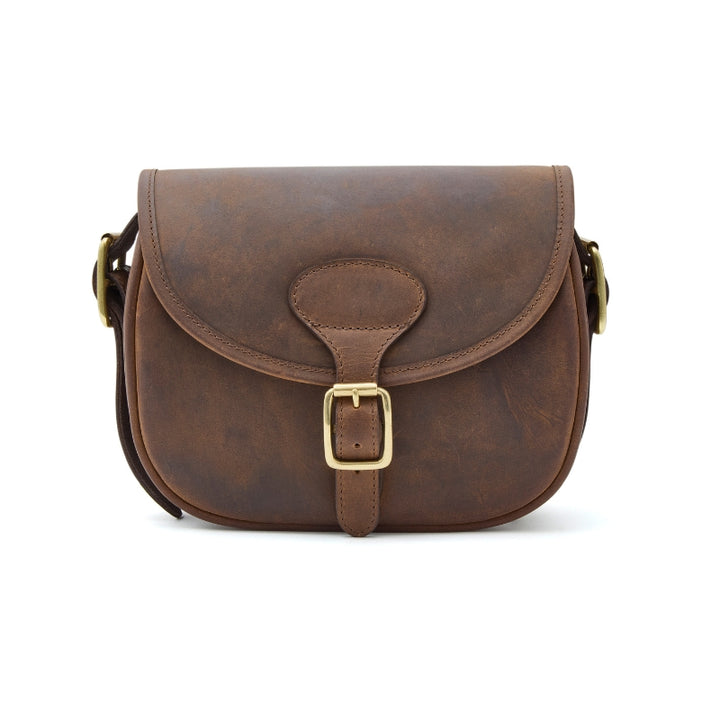 Antique Oiled Leather Cartridge Bag