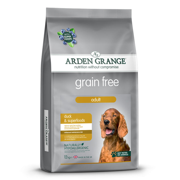 Arden Grange Adult Dog Grain Free Duck & Superfoods 12kg