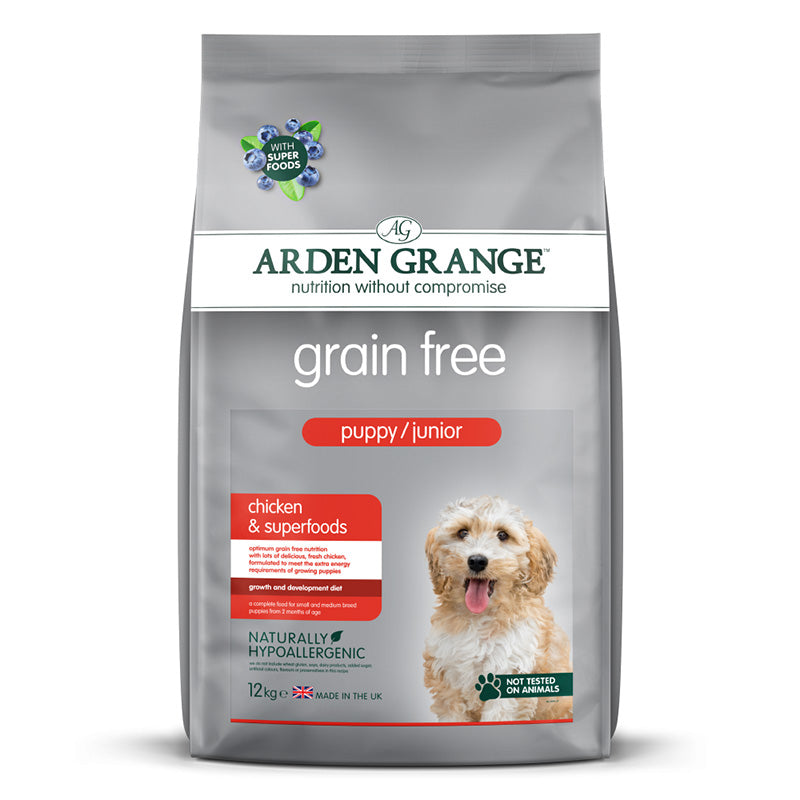 Arden Grange Puppy Junior Grain Free Chicken & Superfoods 12kg