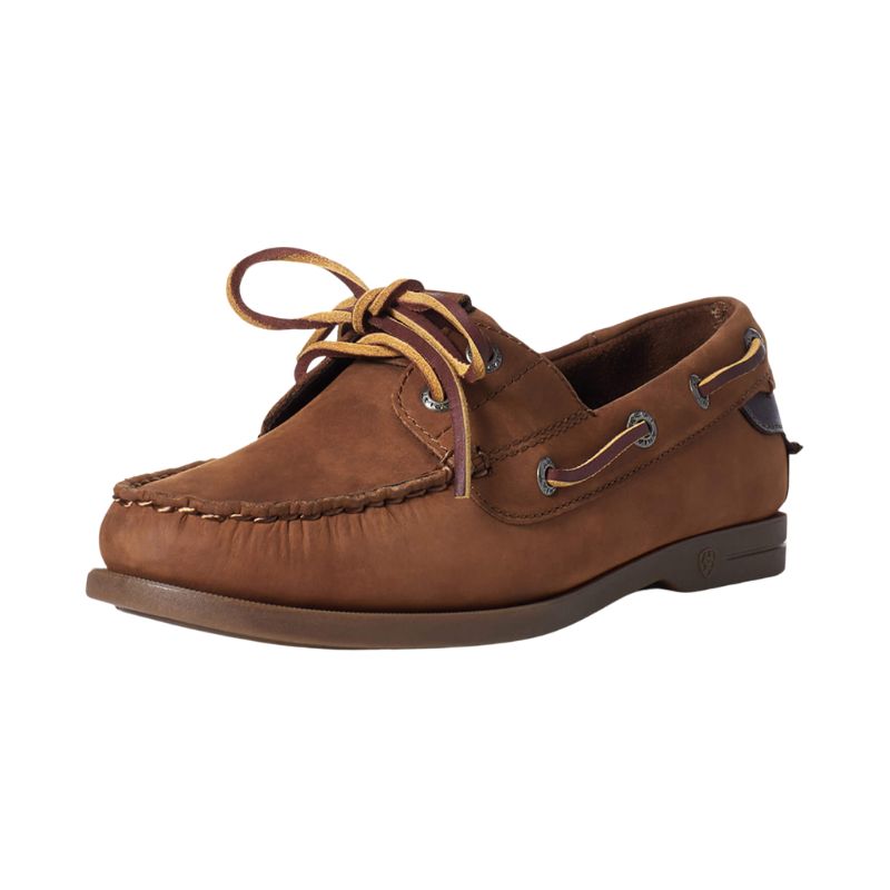 Women's Antigua Boat Shoe in Walnut