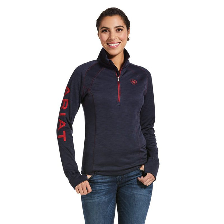 Ariat Navy 1/2 Zip Sweatshirt Front