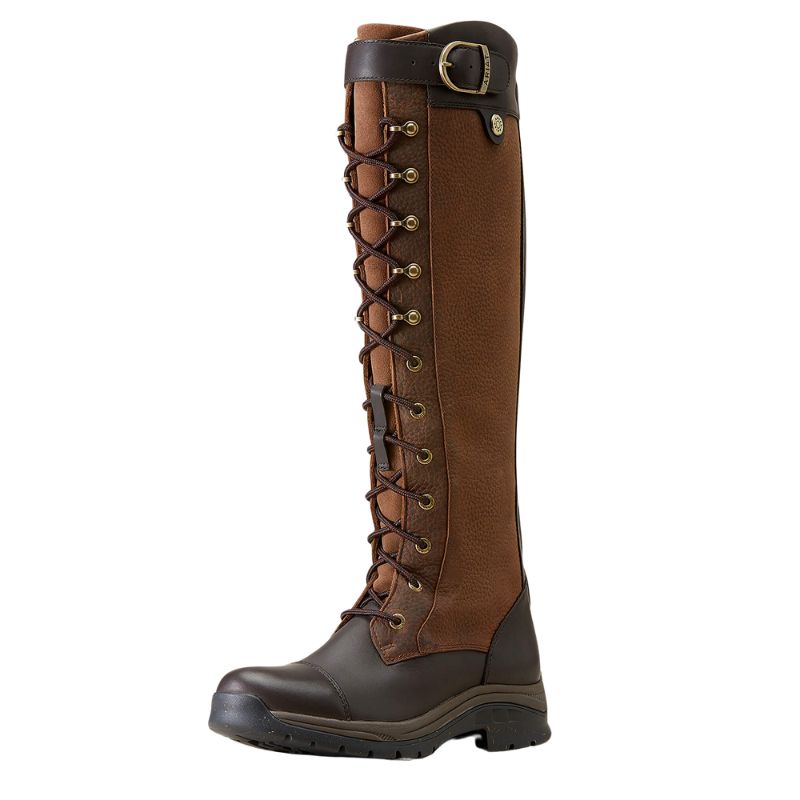 Ariat Women's Berwick Max Waterproof Boot in Ebony Brown Front