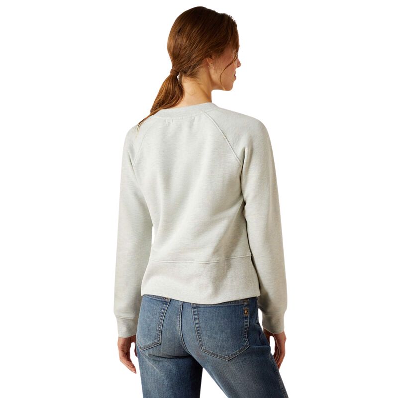 Ariat Martine Sweatshirt Heather Grey - Back