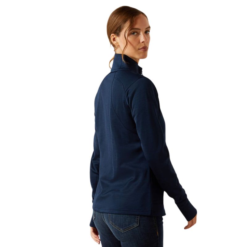 Ariat Team EQ 1/2 Zip Pullover In Navy - Back