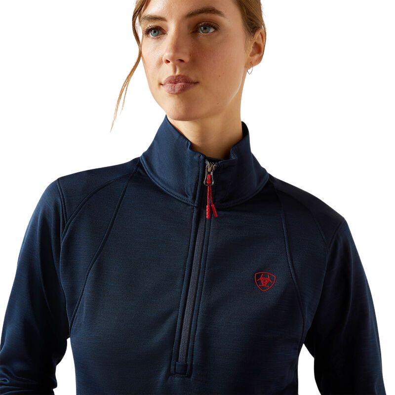 Ariat Team EQ 1/2 Zip Pullover In Navy - Zipper