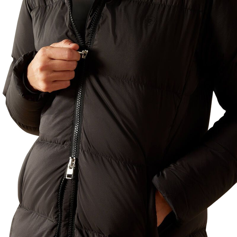 Ariat UltraPuff Down Coat In Black - Zipper