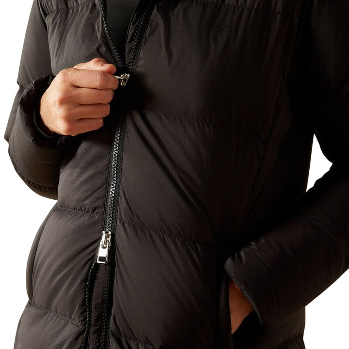 Ariat UltraPuff Down Coat In Black - Zipper